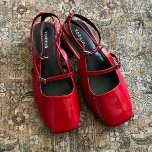 Torrid Strappy Micro Heel (WW) Red